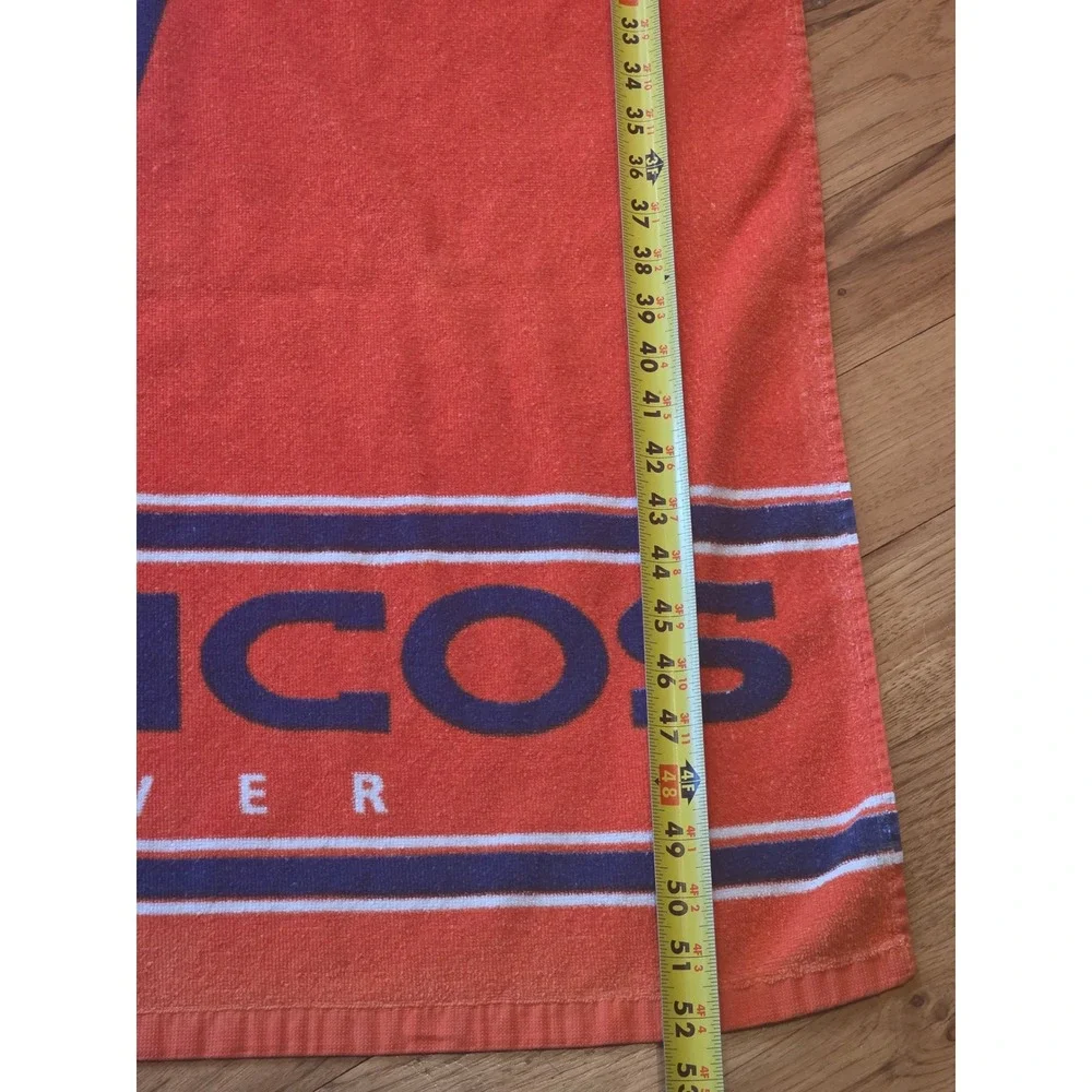 NFL Denver Broncos Beach Towel Orange Navy Blue Logo 28x52 Football Fan Gear